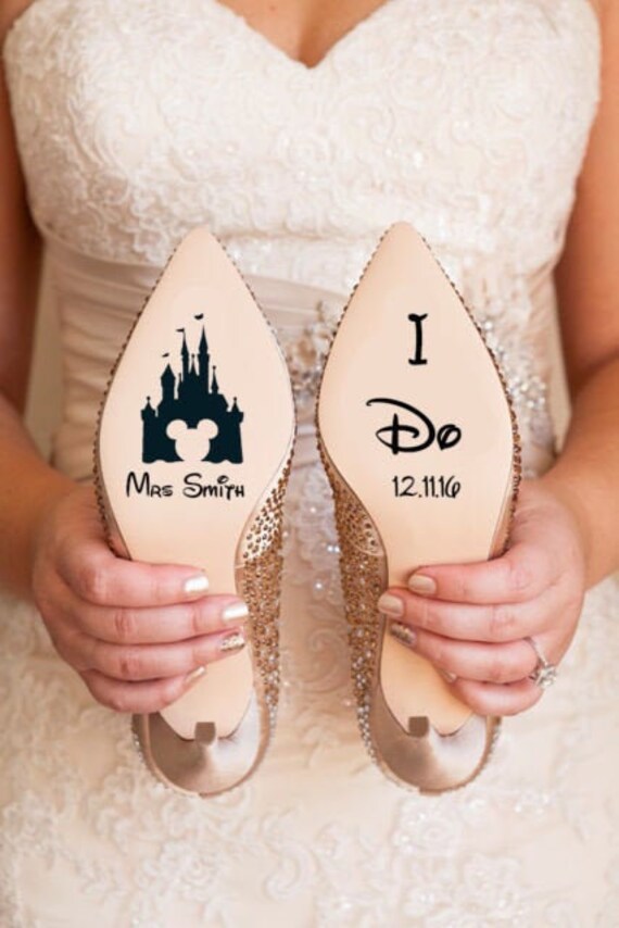 Personalised Disney Inspired Shoe Sticker Vinyls Decals Castle Etsy