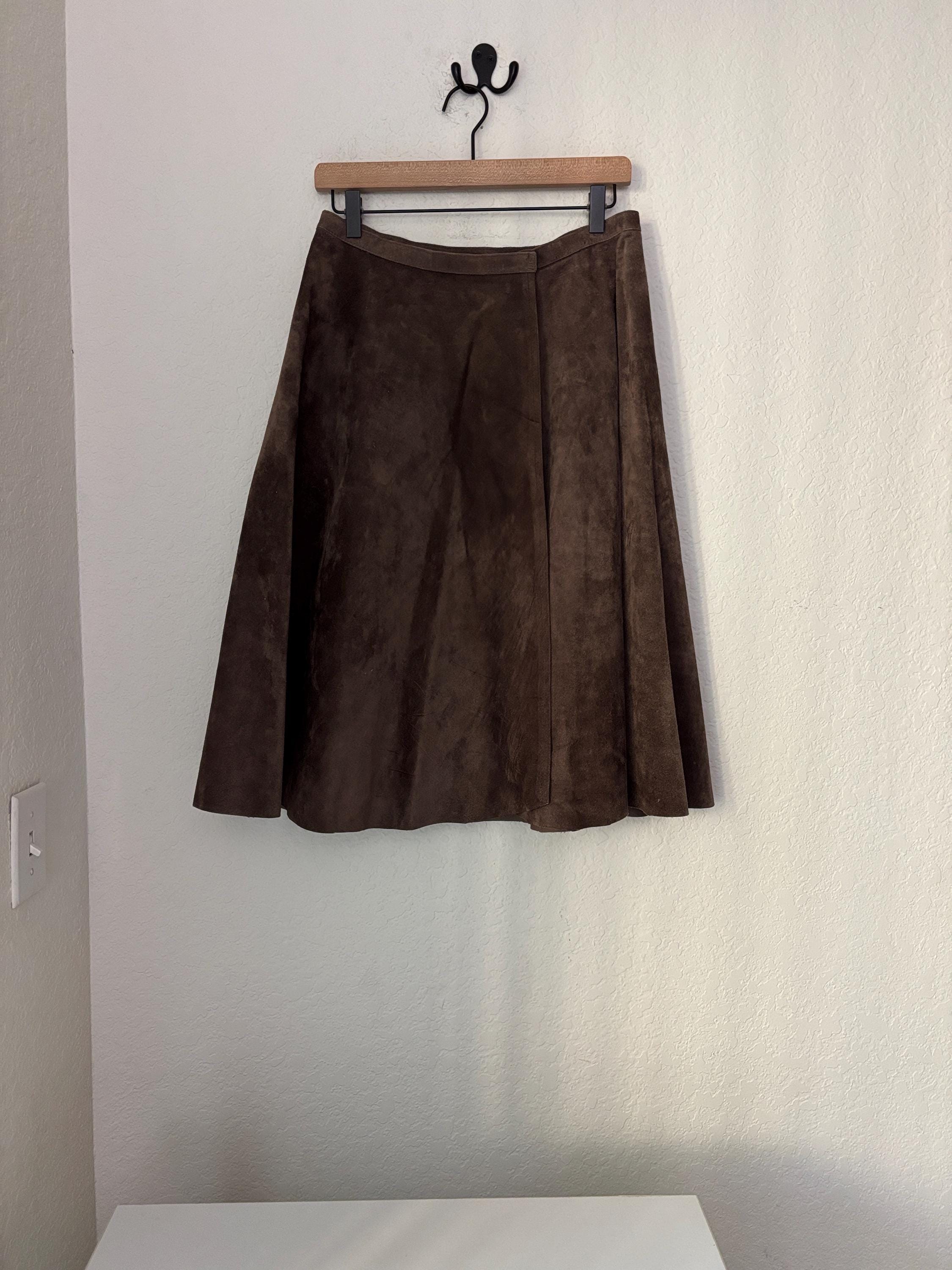 70s Suede Skirt