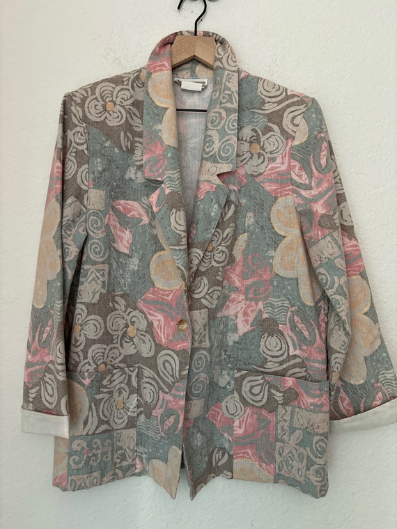 79s Kensington Square soft blazer with fish motif