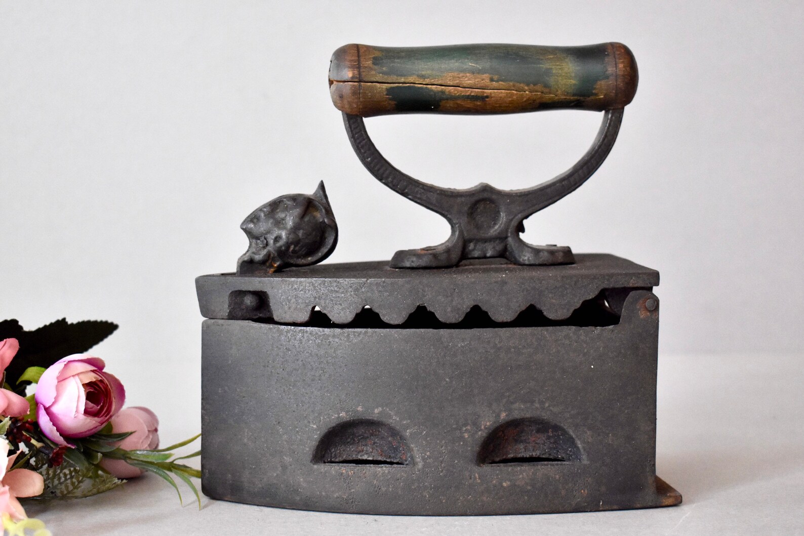 Antique Cast Iron Home Decor Vintage Gift Old Cast Iron Rustic Decor Etsy