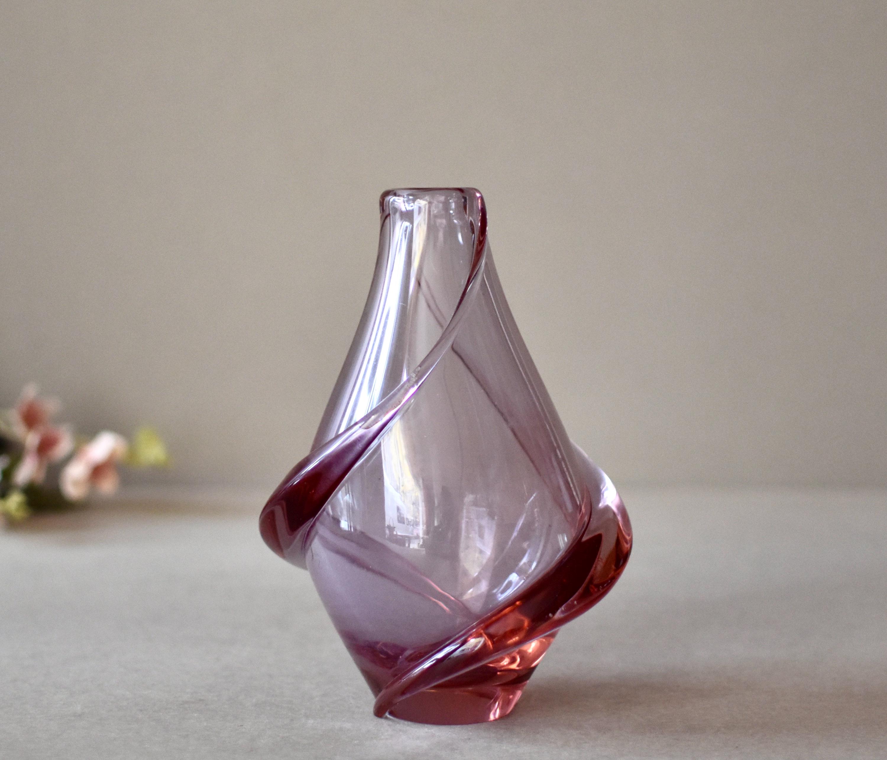 フランティシェク・ヴィズナー　チェコ　ガラス　花瓶　1970年代　希少品 Frantisek zemek - Etsy 日本