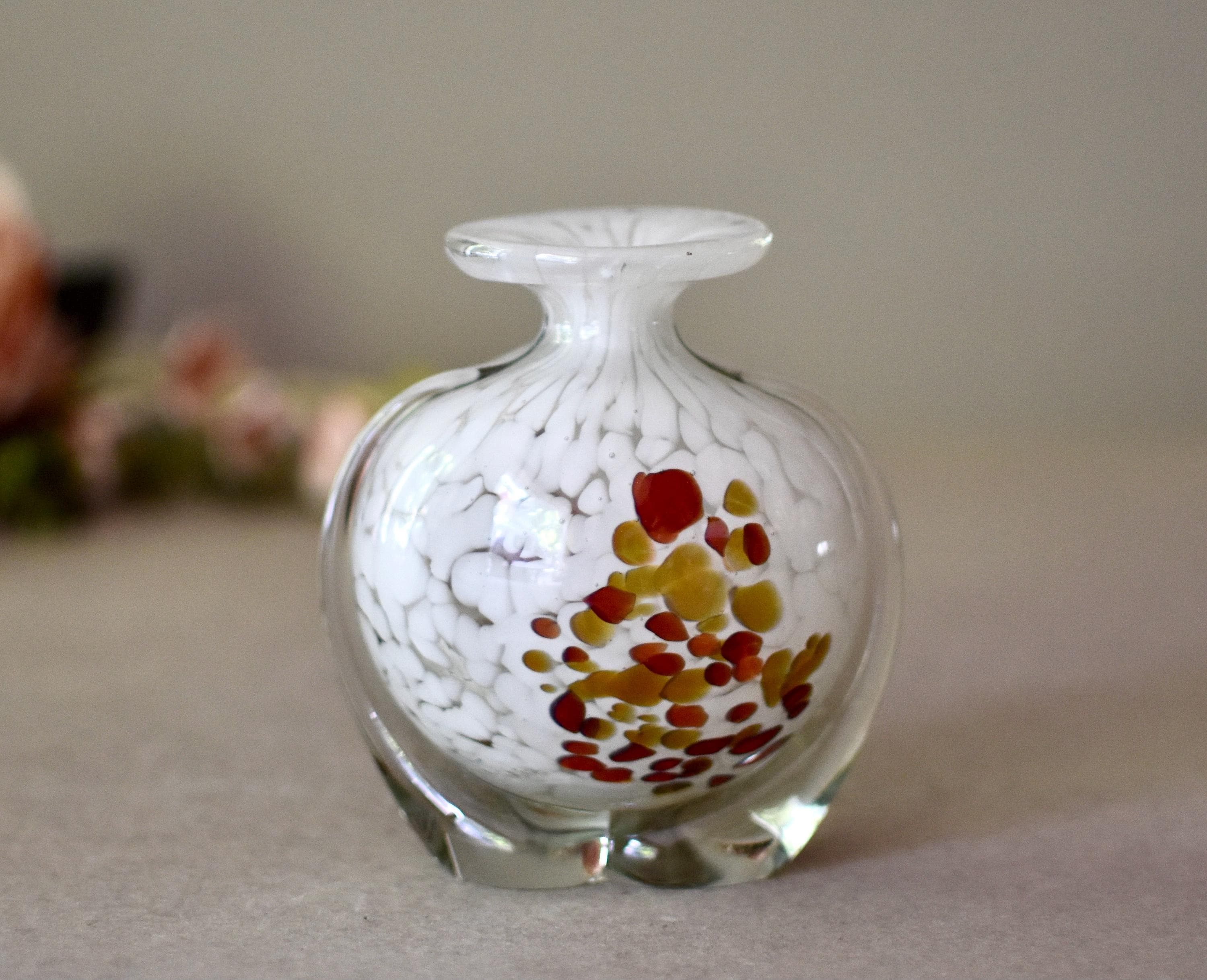 マルタ島　イムディーナガラス　花瓶　壺 Mdina glass vase - Etsy 日本