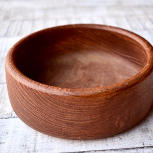 Vintage Wooden Bowl Fruit Serving Bowl Hand Carved Wooden Bowl Home Decor