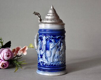 セラミックビールジョッキ ヴィンテージ陶器 ホームデコレーション