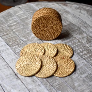 Vintage Rattan Coaster Rattan Box Home Decor Table Decor