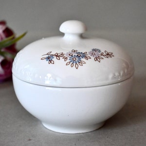 Sucrier vintage en porcelaine, porcelaine de RDA, décoration d&#39;intérieur, décoration de table, porcelaine de collection