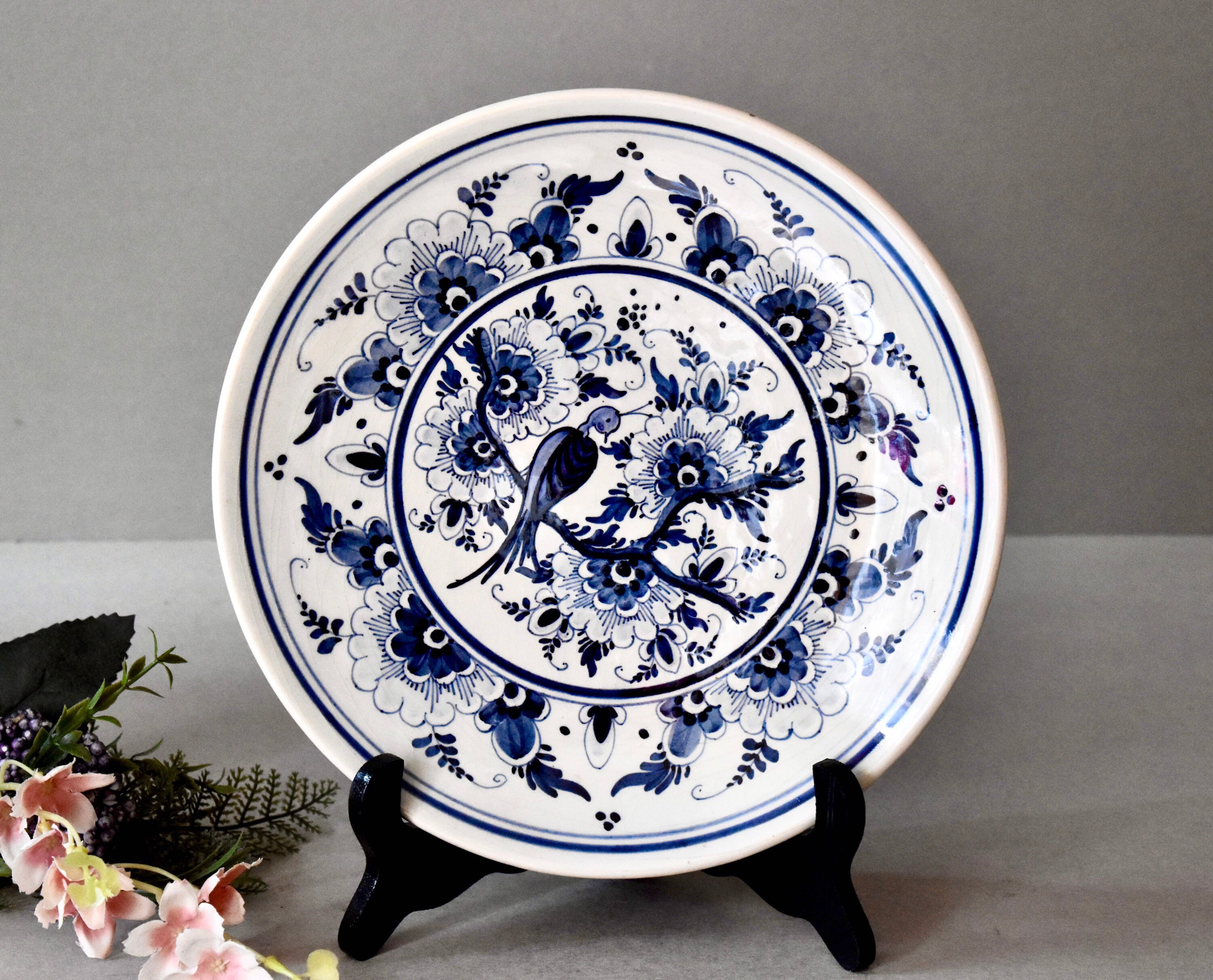 美品✳︎ オランダ　 DELFT プレート 単色絵皿 21cm 「新柄」｜ブラートオランダ貿易