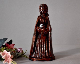 Vintage German Ceramic Figurine Hand Made Clay Statuette Collection Gift Vintage Decor