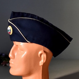 Vintage Military Summer Hat  Bulgarian Navy Submarine  Collectible Hat