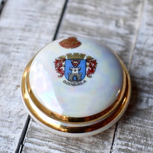 Vintage Porcelain Jewelry Box Trinket Box Women&#39;s Germany Porcelain