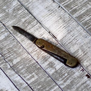 Antique Trench Pocket Knife Clements Billetrst - Sheffield England WW 1 Collectors Folding Knife Multi Tools Pocket Knife