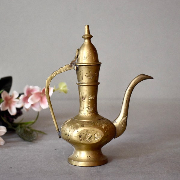 Vintage Coffee Ibrik Vintage Brass Jug Coffee Kettle Oriental Decor Balkan Traditional Coffee Pot