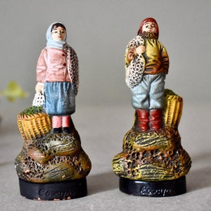 Figurine antiche in terracotta Alphonse Hanne 558 Figurina da collezione