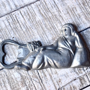 Vintage Aluminium Flaschenöffner italienische Sammler Bar Utensilien