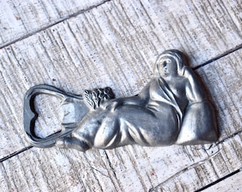 Vintage Aluminum Bottle Opener Italian Collectable Bar Utensils