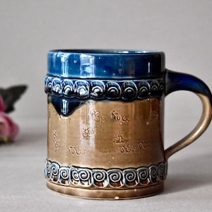 Vintage Germany Ceramic Beer Mug Rosenthal Ceramic Pottery Beer Stein Home Decor Rustic Decor