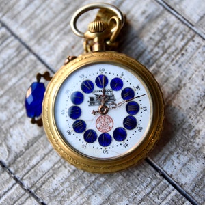 Antique Roskopf Patent Pocket Watch Collectable Bronze Pocket Watch With Chain