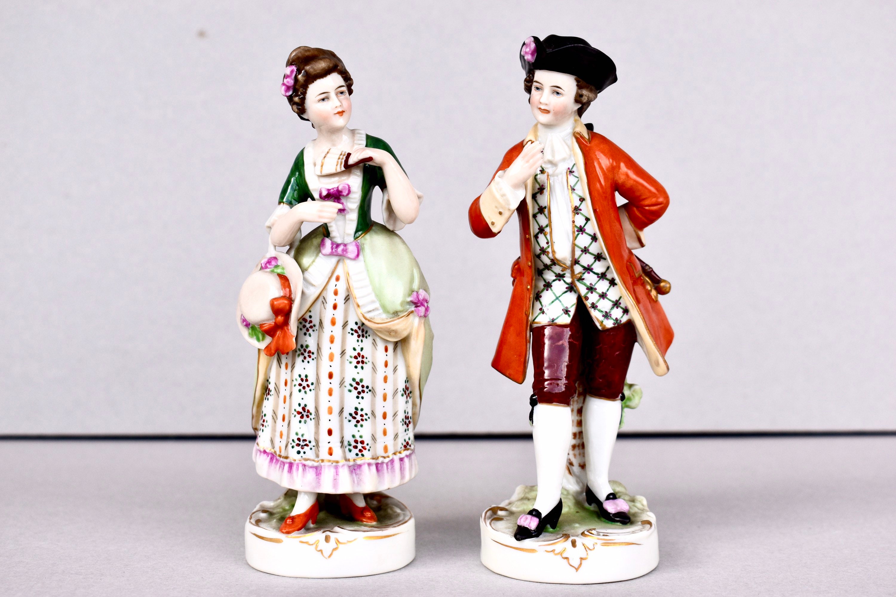 Antike Deutschland Porzellan Figuren Scheibe-Alsbach - Thüringen Porzellan Sammlung Figur
