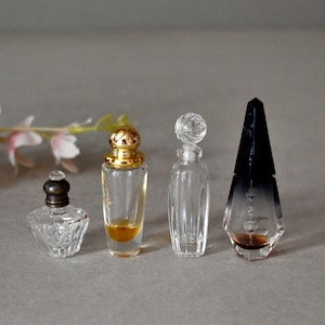 Vintage Four Perfume Empty Bottle Art Deco French Perfume Bottle Vintage Decor