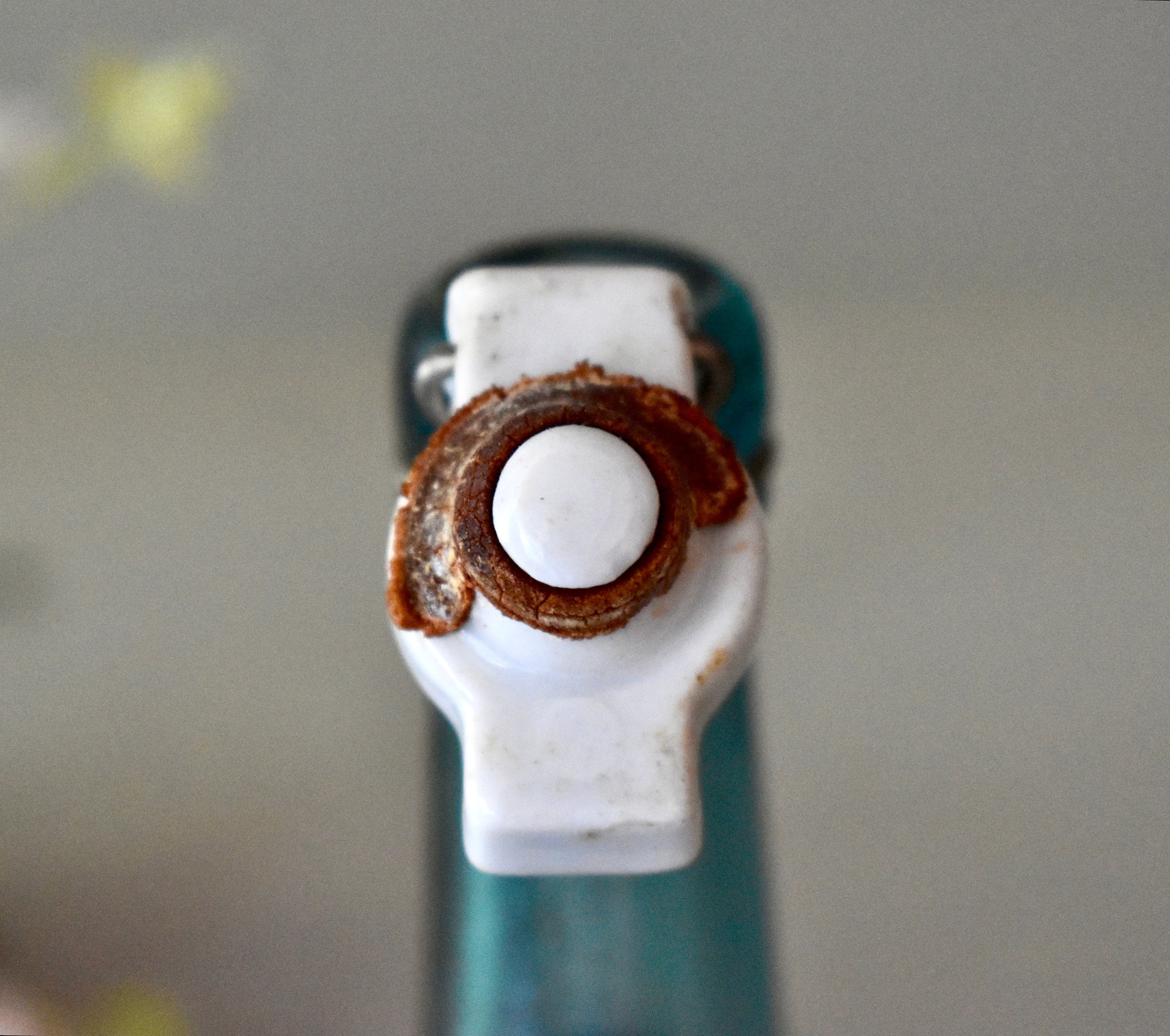 Pink & Blue Glass Bottle with Stopper main image 0