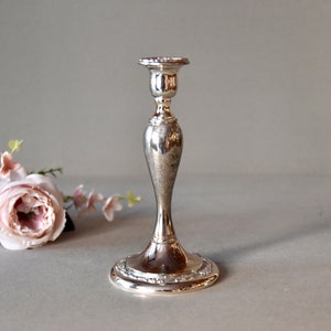 Vintage  Silver Plated Candlestick Holder Oneida Japan  Home Decor Table Decor