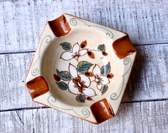 Vintage Ceramic Ashtray Gouda Irene Zenith Home Decor Hand Made Ashtray Table Decor