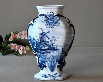 Vasi antichi in porcellana di Delft, decorazioni per la casa e per la tavola, vasi blu di Delft