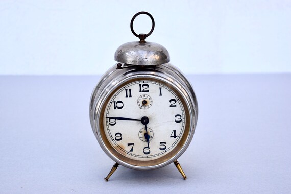 Reloj despertador antiguo Junghans Reloj Vintage Dekor Reloj despertador vintage Reloj de mesa aleman Etsy Espana