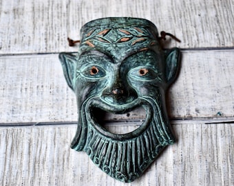 Vintage Keramikmask Skytisk Keramikmask Heminredning Väggdekoration