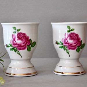 Vasos de porcelana alemã vintage, decoração para casa, flores, presente vintage