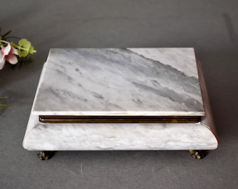 Vintage Marble Stone Jewelry Box Trinket Box Women&#39;s Gift Gilded Jewelry Box Retro Jewelry Storage