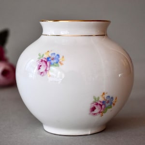 Vintage Germany Porcelain Vases Home Decor Bavaria Porcelain Table Decor Gilded Vases Vintage Decor
