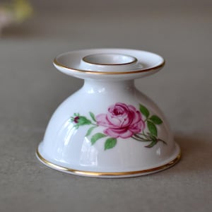 Vintage Porcelain Candle Stick Holder Home Decor Table Decor Hand Painted  Porcelain