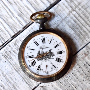 Antique Swiss Pocket Watch  Regulator Goliath Collectable Watch