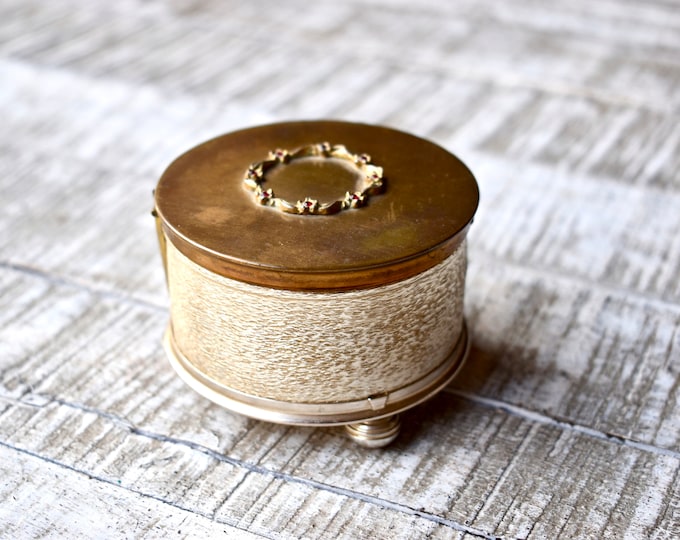 RARE 1930's Noritake Art Deco Hand Painted Powder Puff Box W