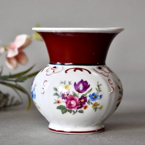 Vasos de porcelana vintage alemanha, decoração para casa, decoração de mesa de porcelana da Baviera, vasos de flores