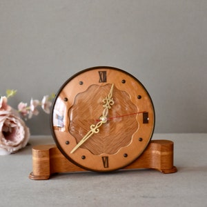 Vintage Fireplace Clock Smiths Table Clock Home Decor image 4