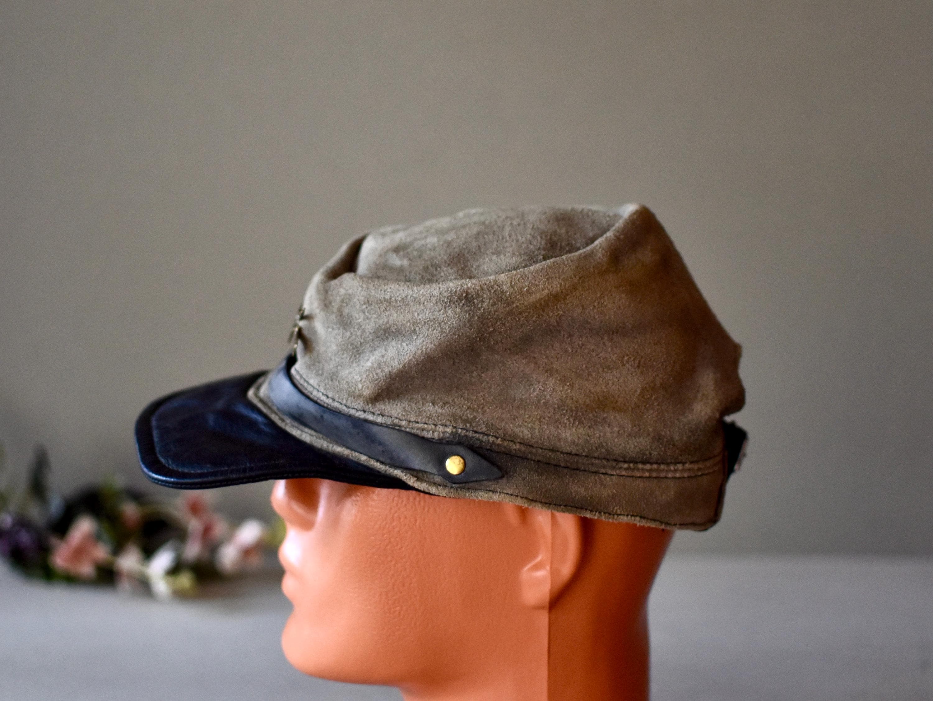 Amerikaanse burgeroorlog militaire hoed lederen replica verzamelhoed - Etsy  België, image size:3000x2254