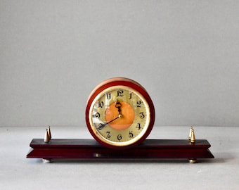 Horloge de cheminée soviétique vintage Vesna URSS horloge de table décoration d'intérieur