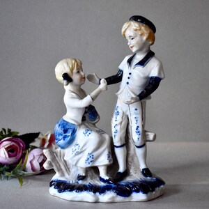 Vintage Porcelain Figurine  Home Decor Collectable Porcelain Statue