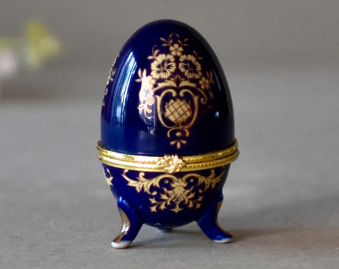 Vintage Porcelain Egg Jewelry Box Vintage Gift Retro  Home Decor Women’s Gift