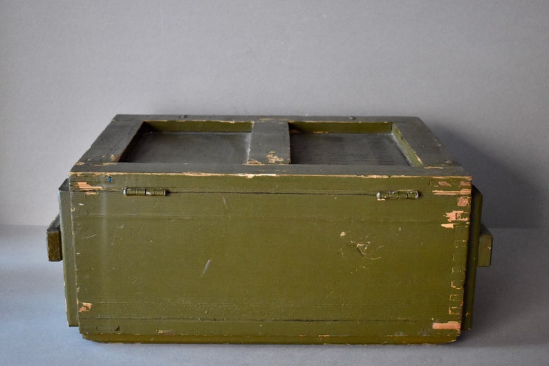 Vintage Wooden Military Box Bulgarian Army Wooden Box Etsy