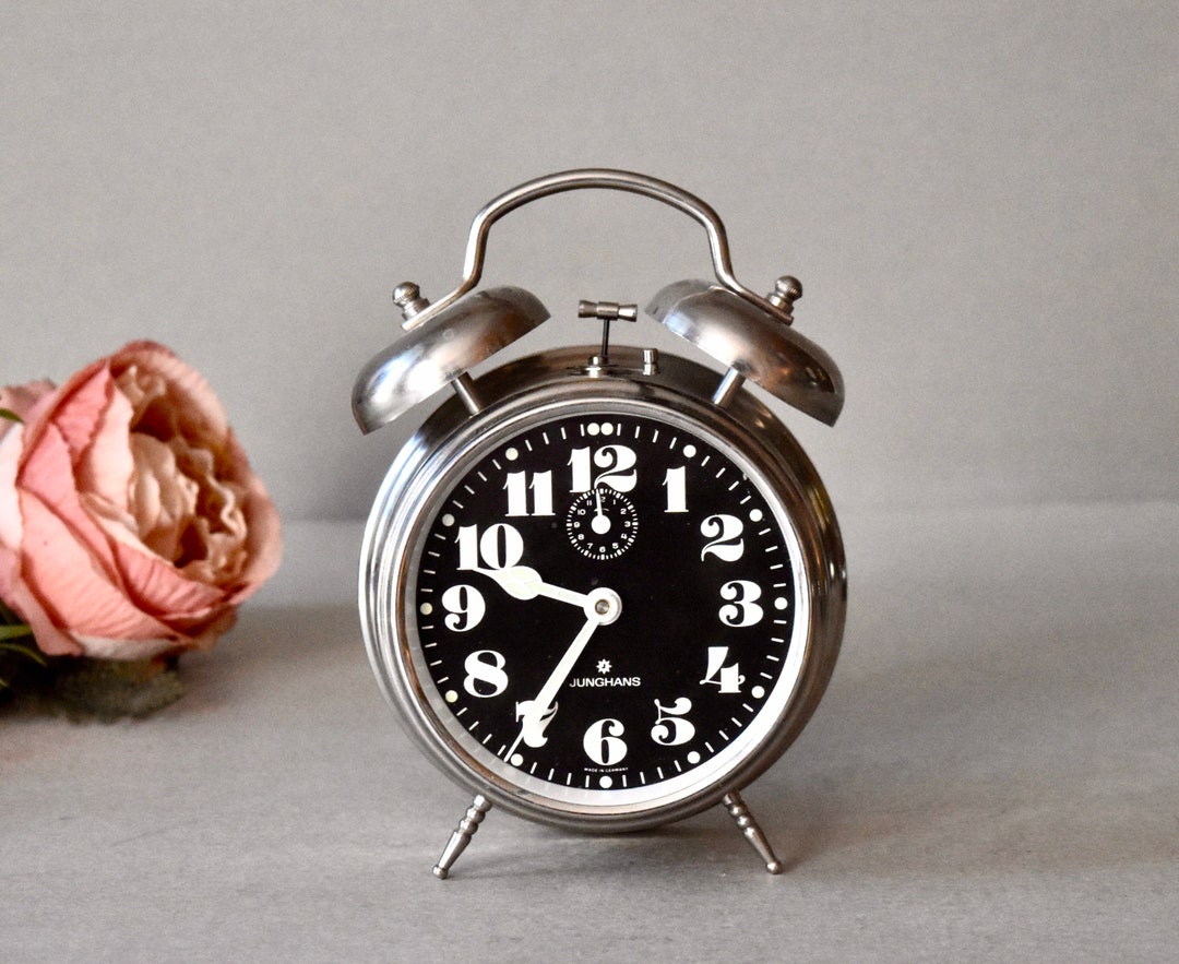 Vintage Alarm Clock Junghans Clock Antique Decor Vintage Alarm Clock