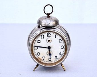 Antique Alarm Clock Junghans Clock Vintage Dekor Vintage Alarm Clock German Table Clock