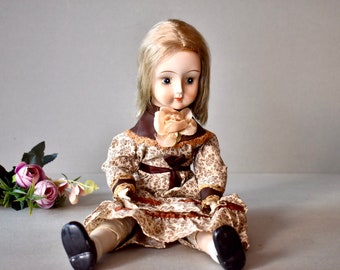 Vintage Germany Porcelain Doll Porcelain Dolls Vintage Gift Collectable Porcelain Dolls Children’s Gift