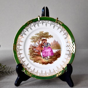Vintage Porcelain Plate Limoges Collectable French  Porcelain Home Decor Wall Decor Vintage