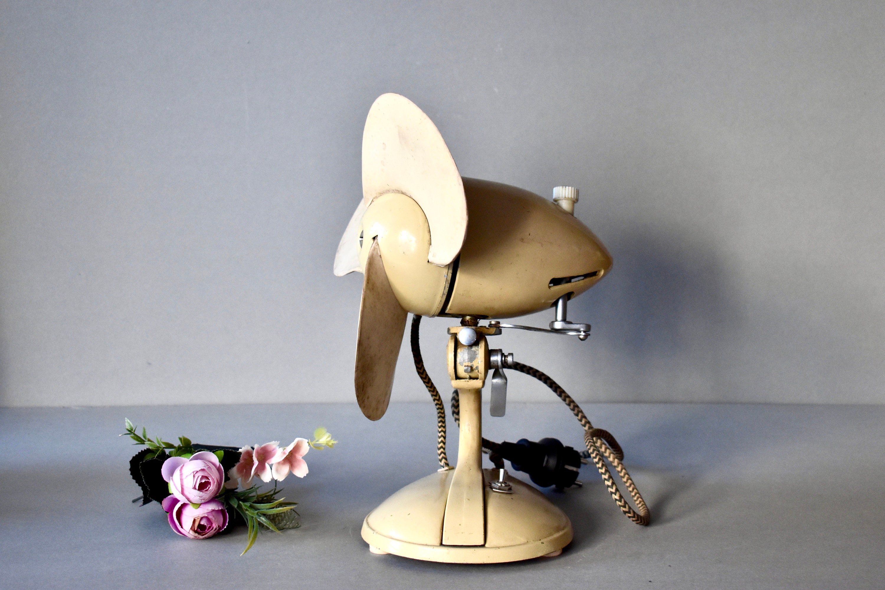 View of Vintage Industrial Fan Industrial Decor Retro Industrial Fan - Etsy