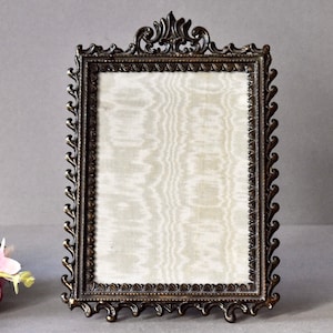 Vintage Italian Bronze Photo Frame Baroque Photography Frame Home Decor Vintage Decor  Picture Frame