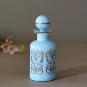 Vintage farbige Glasduftflasche Retro Parfümflasche