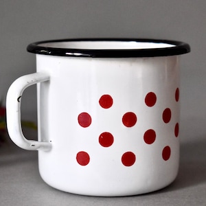 Vintage Esmalte Taza Café O Té Vintage Cup Regalo Rústico Decoración Camping Arañal